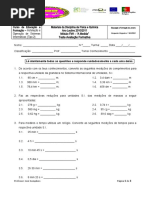 Teste de Avaliação Formativa