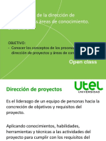 Open Class S3 Los Procesos de La Dirección de Proyectos y Las Áreas de Conocimiento