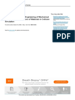 Research On Reverse Engineering of Mechanical Characteristic Parameters of Materials in Collision Simulation