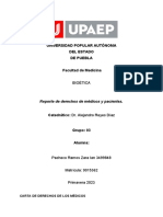 Reporte de Derechos de Médicos y Pacientes