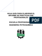 Hoja Guia para Elab. Informe PPP Ing. Petroquimica