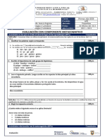 EVALUACIÓN CON COMPONENTE METAC. Examen