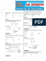 Ejercicios Resueltos de Fracciones Pagina Educativa