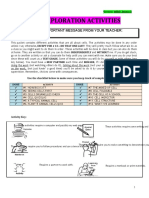 Cells Exploration Activities