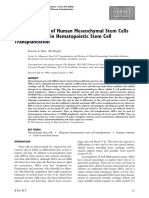 Immunobiology of Human Mesenchymal Stem Cells and Future Use in Hematopoietic Stem Cell Transplantation