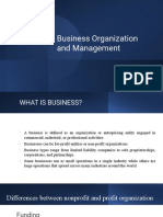 Business Organization and Management