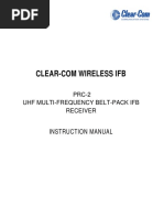 Clear Com PRC 2 Manual