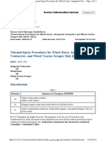 Thermal Spray Procedures For Wheel Dozer, Integrated Toolcarrier, and Wheel Tractor Scraper Hub