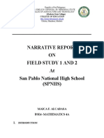 Narrative Report On Fs1&2 (Maica F. Alcabasa Bsed Math 4a)