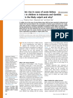 Endemic Rise in Cases of Acute Kidney Injury in Children in Indonesia and Gambia-What Is The Likely Culprit and Why