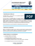 Programa Indicativo Contabilidad Básica La Primer Semestre