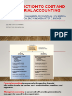 Intro To Managerial and Cost Accounting. Costs