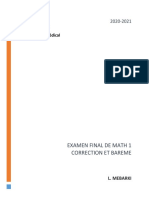 Examen Et Correction Math 1