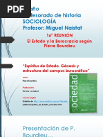 16° Reunión Bourdieu "Espíritus de Estado. Génesis y Estructura Del Campus Burocrático"