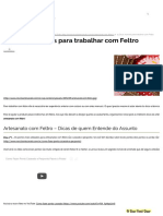 15 Dicas Incríveis para Trabalhar Com Feltro - Revista Artesanato