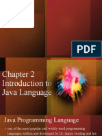 NChapter 2 Introduction To Java Language