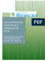 Relatorio de Controle Ambiental RCA Atualizado Com ART Anexo