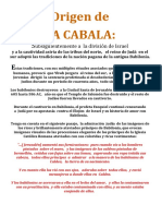 Origen de La Cabala