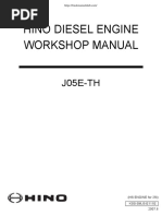 Hino J05E-TH Workshop Manual