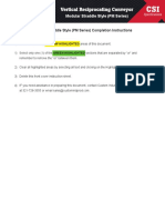 Vertical Reciprocating Conveyor: Modular Straddle Style (PM Series) Completion Instructions