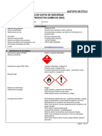 Acetona de Etilo - Ficha de Seguridad