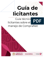 Guia Tecnica para Licitantes Sobre El Uso y Manejo de CompraNet Completa 2022