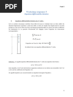 Workshop Séquence 5 - Equations Différentielles