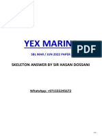 7 - Yex MArine (MAr Jun 2022) - Answer by Sir Hasan Dossani (Full Drafting)