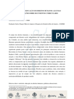 Currículo de Educação em Direitos Humanos Algumas Considerações Sobre Documentos Curriculares