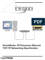 Lutron HomeWorks P5 Processor TCP-IP Manual