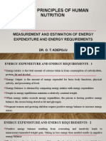 Class Note NUT 301 - 3 - ENERGY REQUIREMENTS