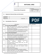 Checklist For Normalization Before Energization Rev00