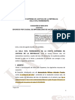 ¿Procede Divorcio Por Imposibilidad de Hacer Vida en Común Si Demandante Aduce Violencia Psicológica Tras Su Propia Infidelidad?