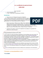 La Diffusion Du Sport en France