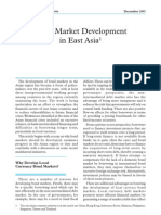 Bond Market Development in East Asia: Reserve Bank of Australia Bulletin