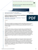 Arrêts de Travail Pour Douleurs Musculo-Squelettiques - Déterminants de Trajectoires Distinctes Sur 1 An