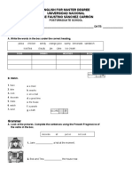 English Exam Unit Iv Master Degree