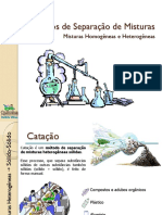 Métodos de Separação de Misturas: Misturas Homogêneas e Heterogêneas