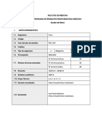 Silabo de Física - Pre Medicina 2023 - Final