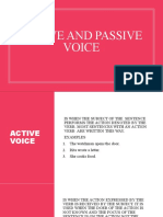 Active and Passive Voice