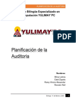 Planificación de La Auditoria