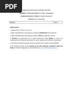 5° Básico. Julio Ficha1 y 2