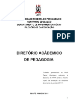 Trabalho Diretório Acadêmico de Pedagogia