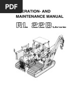 Liebherr RL 22 B Litronic Operation and Maintenance Manual