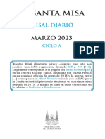 Misal MARZO 2023 - Arquidiócesis de Guadalajara - 132 Págs