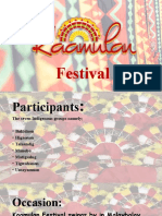 KAAMULAN FESTIVAL As A Bukidnon Cultural Heritage