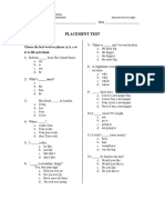 Placement Test UPT