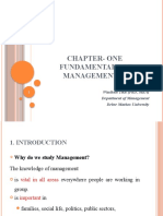 Chapter - One - Fundamentals of Management