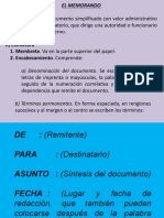 Diapositivas para Redacción de Memorando