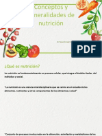 Conceptos y Generalidades de Nutrición